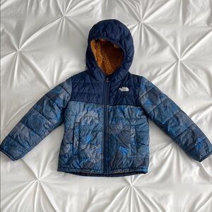 The North Face Kids Navy and Gray Puffer Jacket